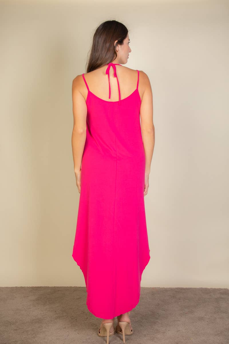 Solid Cami Double Strap Dress