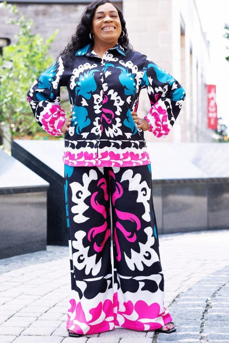 Butterfly Affect Pant Suit