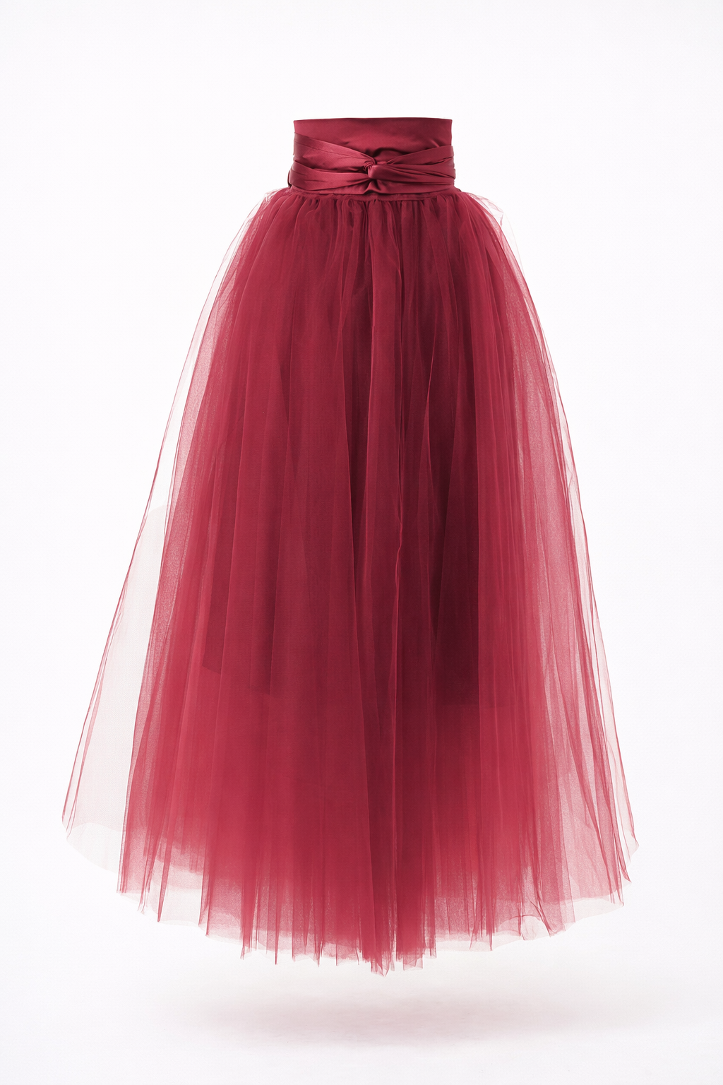 New Wine Soft Tulle Skirt
