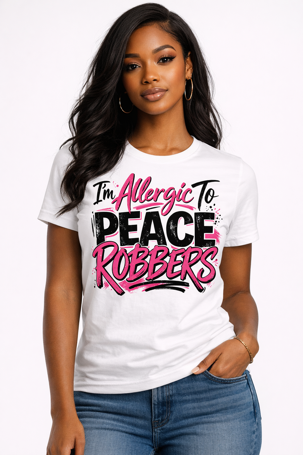 Allergic to Peace Robbers T-Shirt
