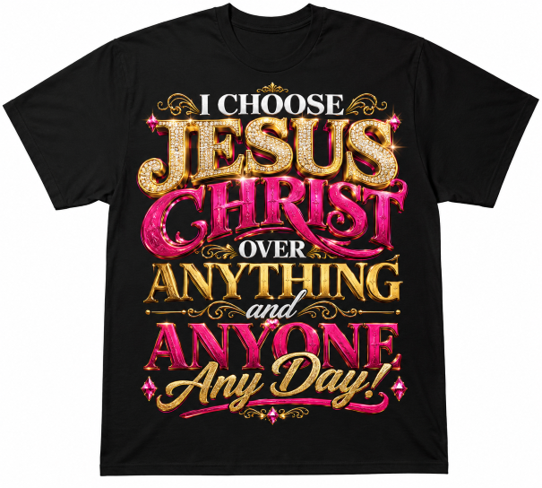 I Choose Jesus Christ Over Anything and Anyone Any Day!™ Tee