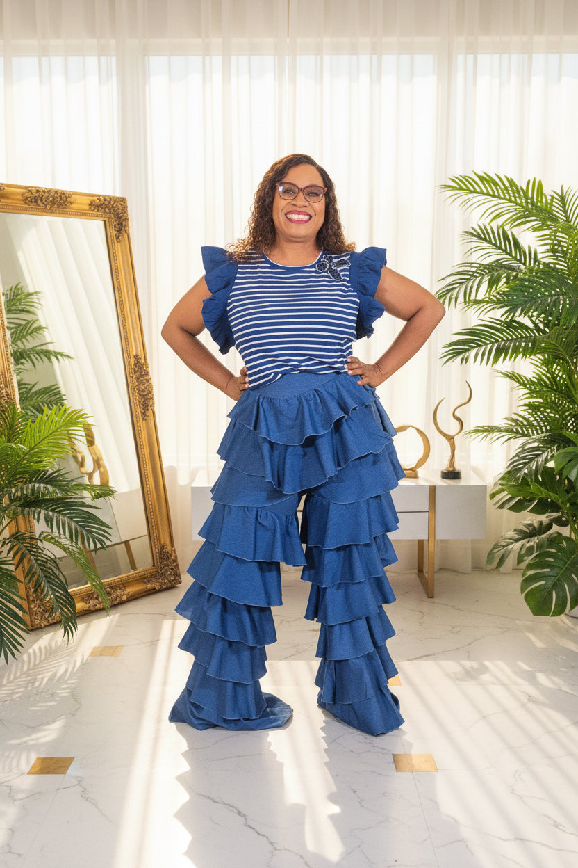 Ruffled  Pants