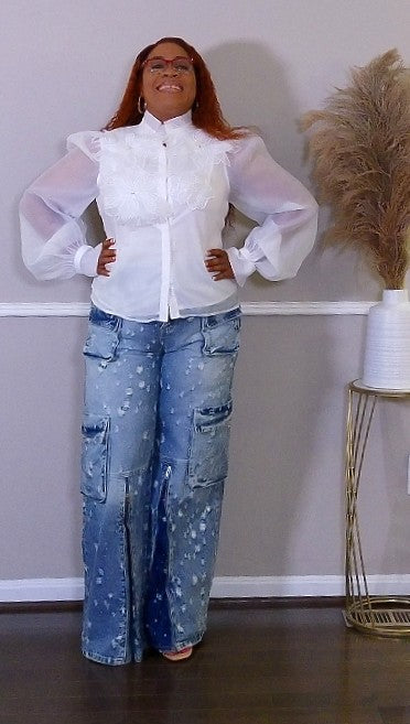 Cloud Nine Collar Blouse