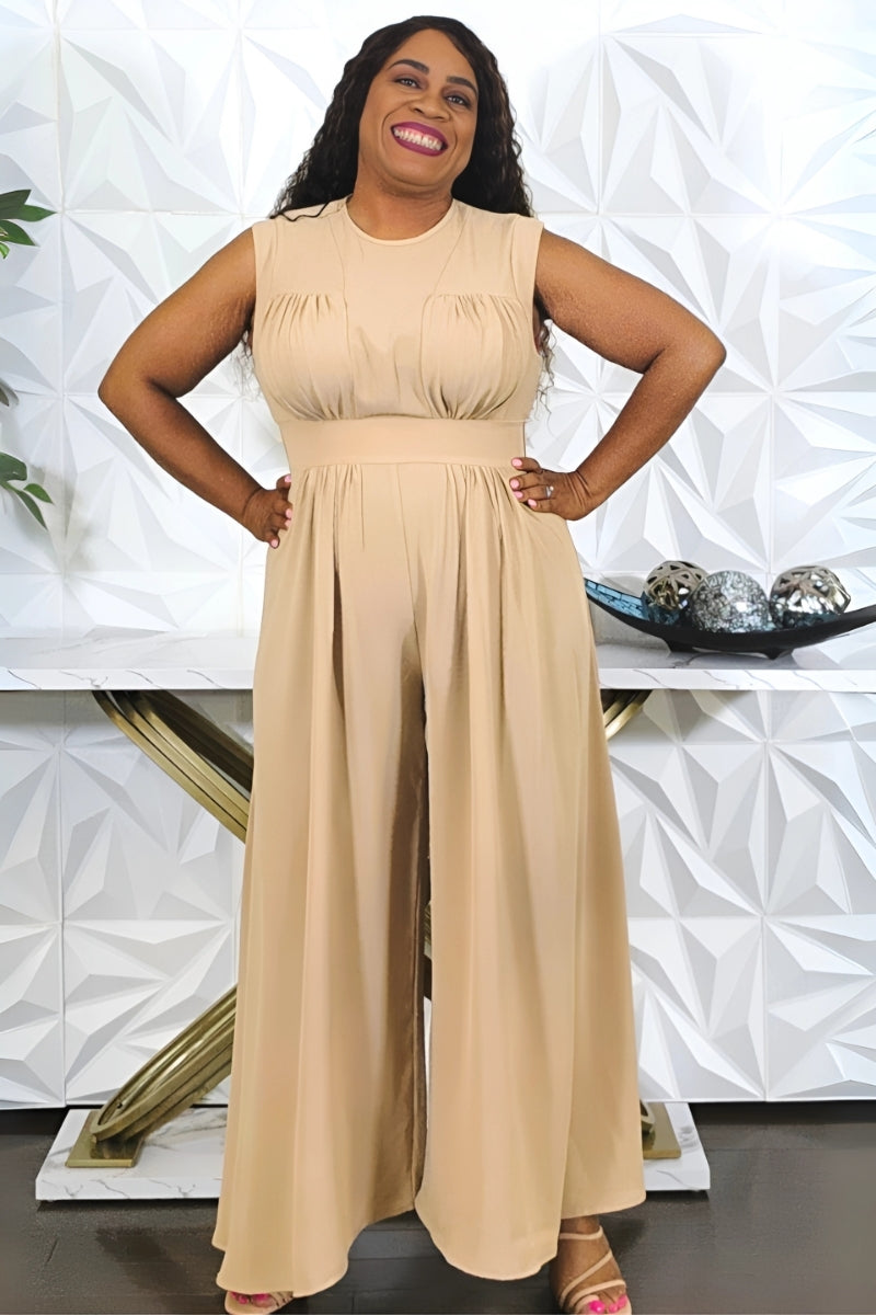 Cream & Coffee Jumpsuit