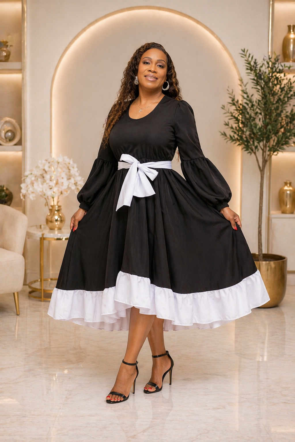 The Sovereign Flow Dress
