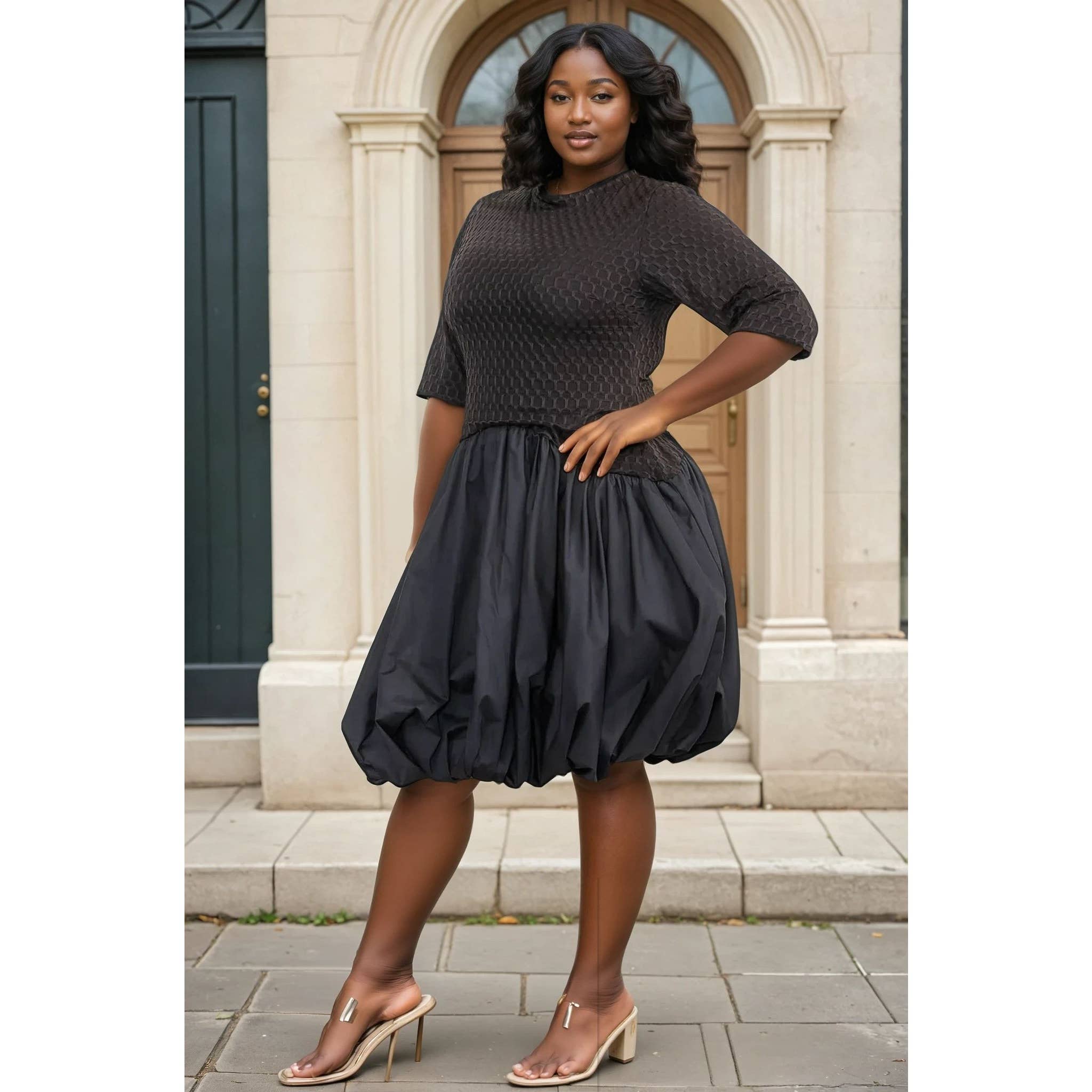 BLACK BEAUTY BALLON DRESS