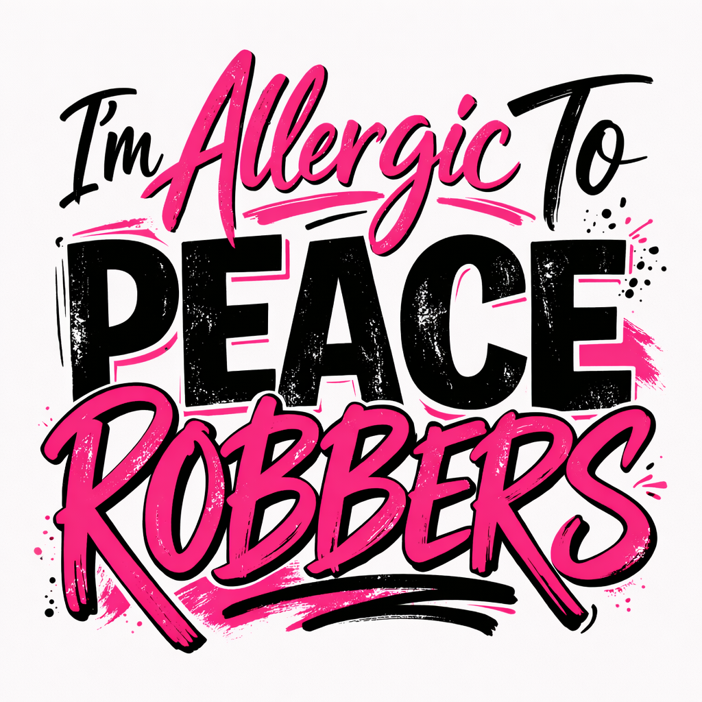 Allergic to Peace Robbers T-Shirt