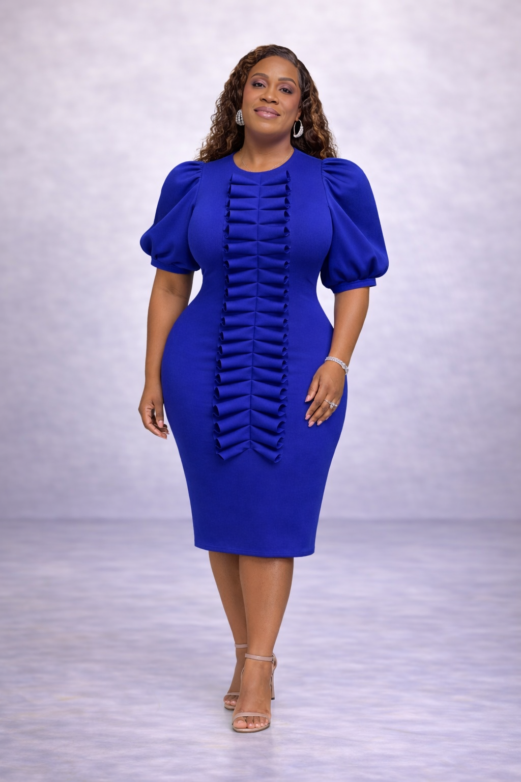 The Authority Dress- Royal Blue
